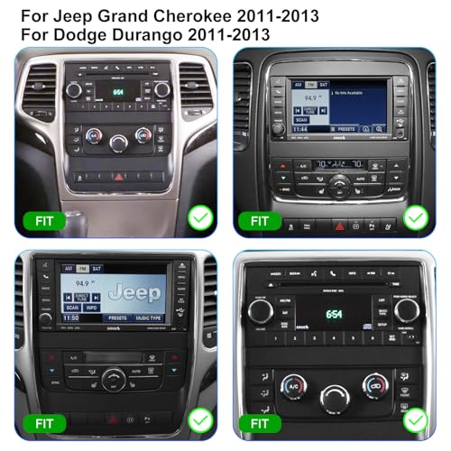 Aitrenlu Android Upgrade Radio for Jeep Grand Cherokee 2011 2012 2013, Dodge Durango 2011-2013, 7in Touchscreen Car Stereo Replacement Apply Carplay Android Auto 5GWifi FM Camera GPS Navigator - Image 2