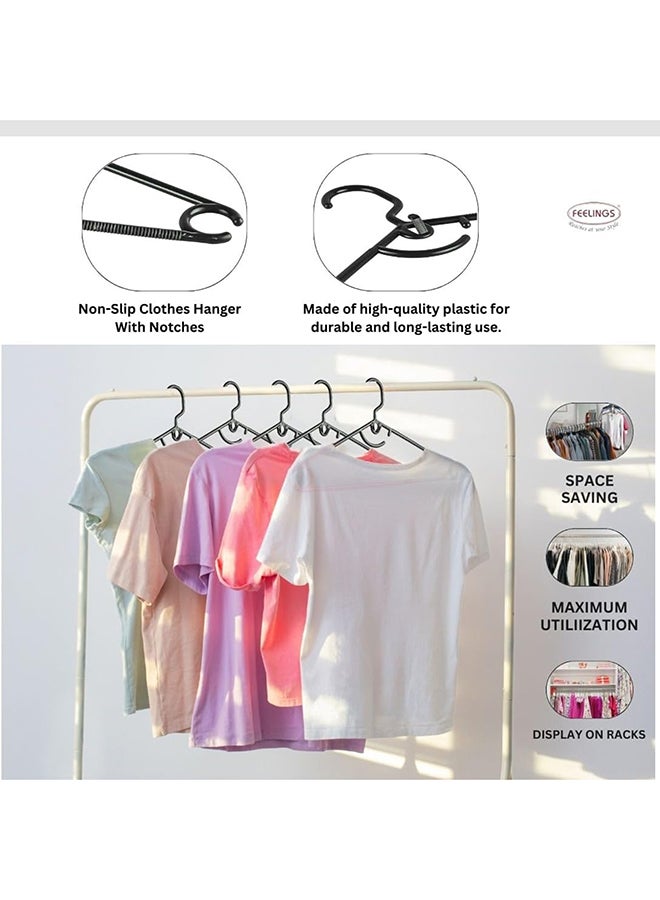 Feelings Plastic Hanger Arch 18Pcs Set (Black)  - Image 4