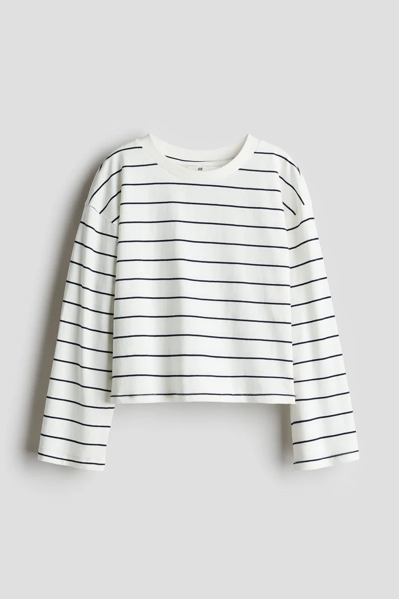 H&M Long-sleeved cotton jersey top