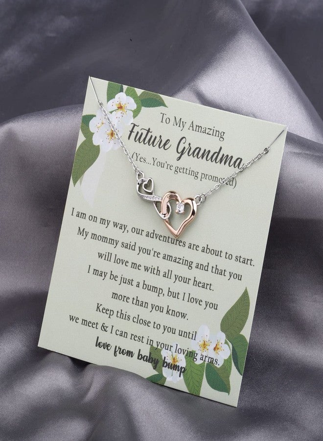 MYOSPARK Grandma Necklace Gift Jewelry - First Time Grandmother Message Card (Future Grandma Card NL) - Image 3