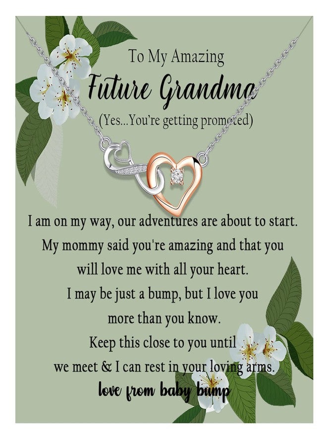 MYOSPARK Grandma Necklace Gift Jewelry - First Time Grandmother Message Card (Future Grandma Card NL) - Image 1