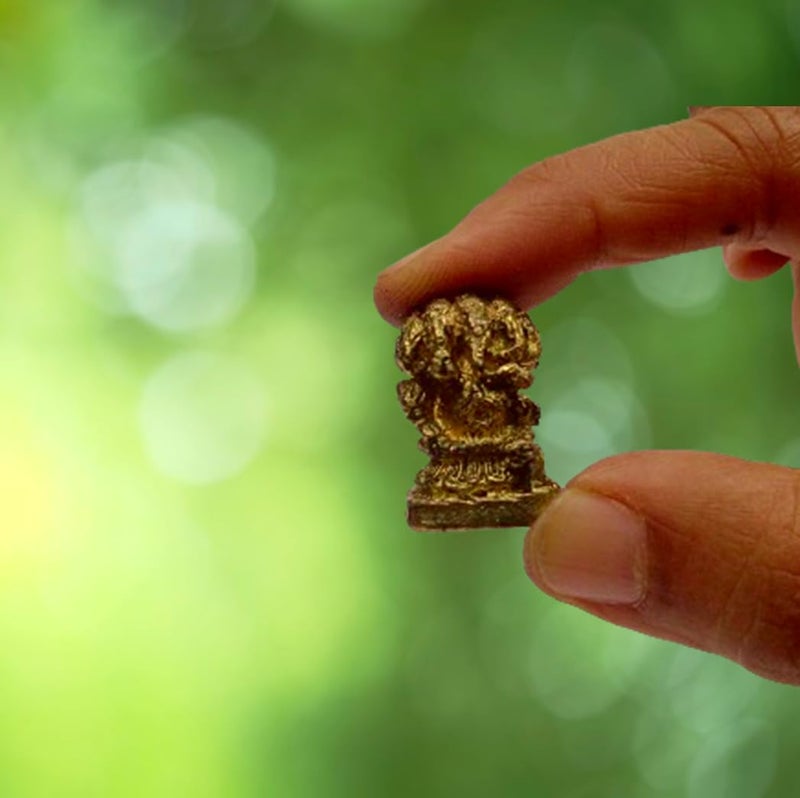 Purpledip Rare Miniature Statue Lord Ganesha in Panchmukhi Avatar: Unique Collectible Gift (11170) - Image 5