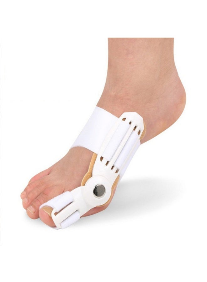 Bunion Corrector, for Hallux Valgus Relief,Overlapping Toes,Non-Surgical Hallux Valgus Correction (2-pcs) Toe Orthosis, Toe Bunion Orthosis, Adjustable Knob Suitable for Men and Women Left and Right Feet - Image 1