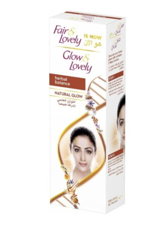 فير آند لفلي كريم جLOW & Lovely الطبيعي للتوهج مع مكونات عشبية – 100 جم | توحيد لون البشرة وإشراقة طبيعية - Image 1