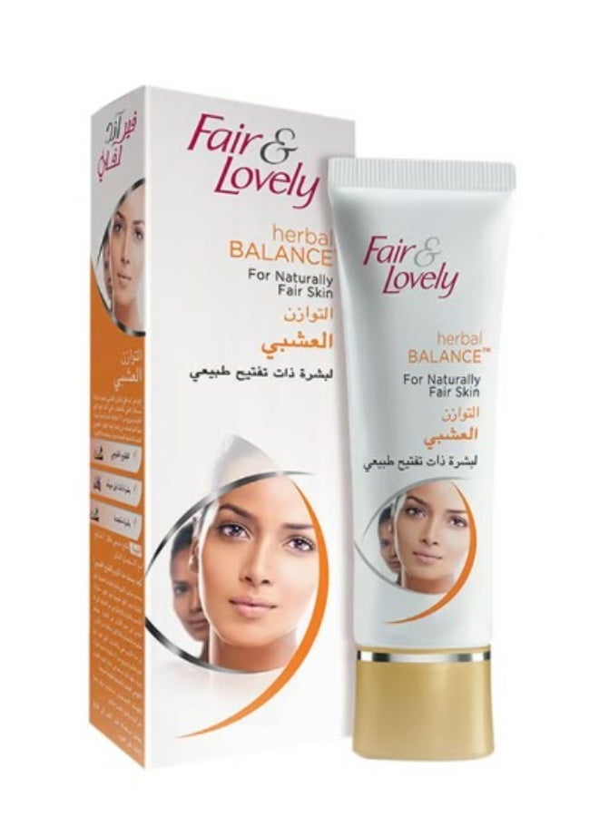 فير آند لفلي كريم جLOW & Lovely الطبيعي للتوهج مع مكونات عشبية – 100 جم | توحيد لون البشرة وإشراقة طبيعية - Image 2