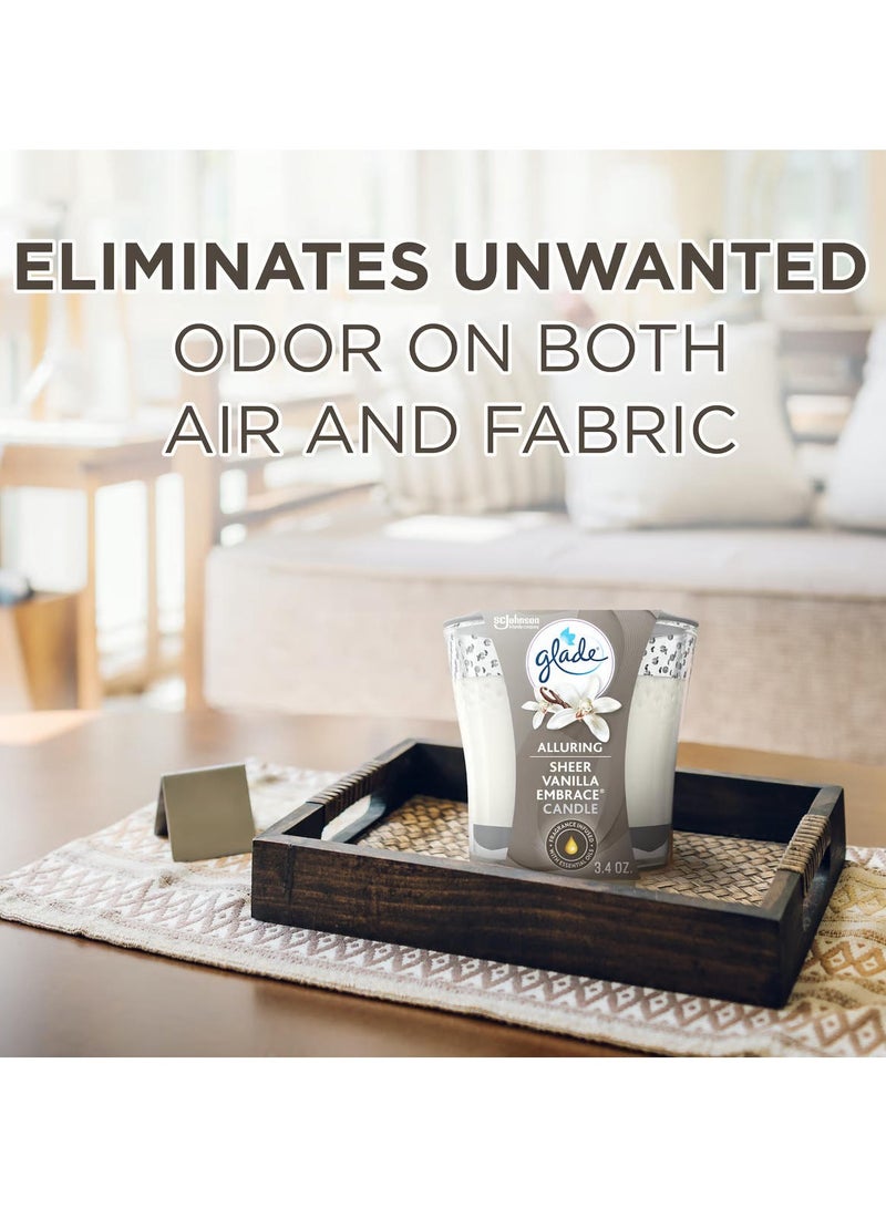 جليد شمعة معطرة برائحة الفانيليا الشفافة 96 جرام - Image 2