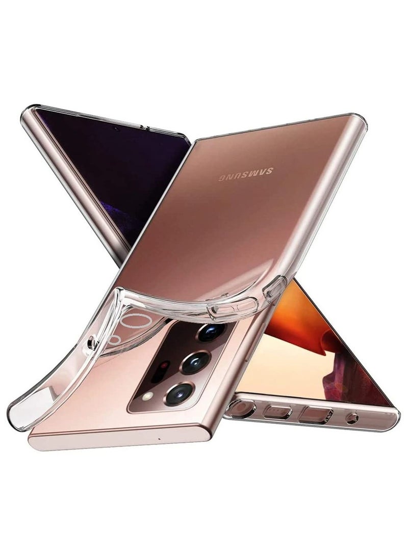 فواتير غطاء شفاف مرن ضد الصدمات لهاتف Samsung Galaxy NOTE 20 ULTRA – غطاء خلفي نحيف من مادة TPU الشفافة مع زوايا معززة للحماية القصوى - Image 3