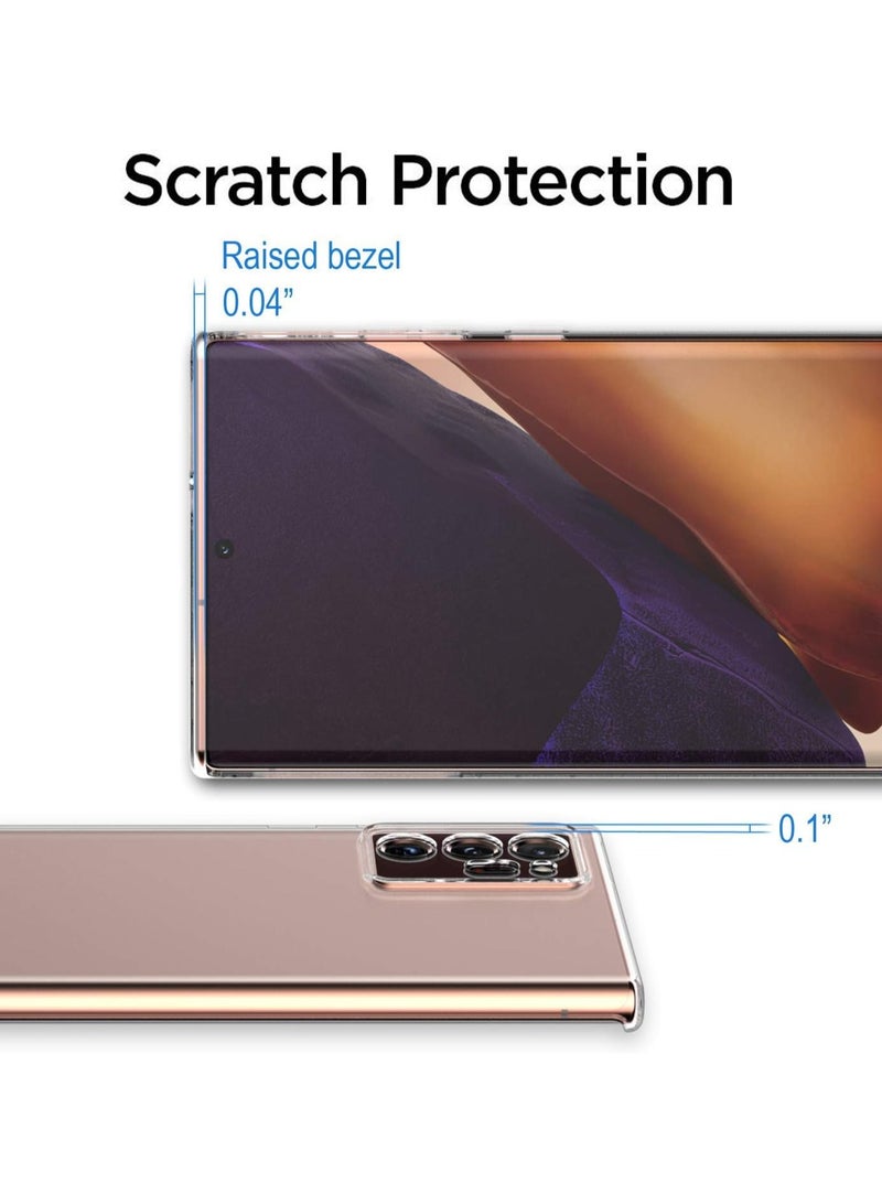 فواتير غطاء شفاف مرن ضد الصدمات لهاتف Samsung Galaxy NOTE 20 ULTRA – غطاء خلفي نحيف من مادة TPU الشفافة مع زوايا معززة للحماية القصوى - Image 5