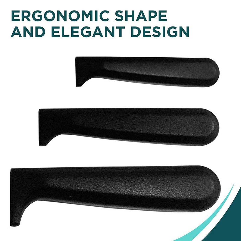 AGARO Majestic 3 Pcs Knife Set for Kitchen, High Carbon Stainless Steel, Non-Slip PP Handle, Cooking, Cutting, Slicing, Utility, Paring, Home and Restaurant Use, Silver. - Image 3