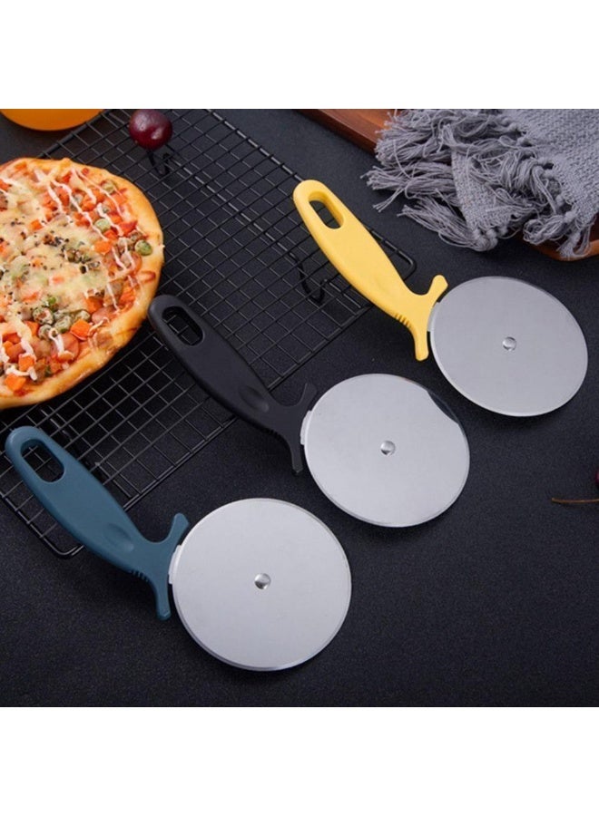 قطاعه بيتزا يدوية ملونة – تصميم عملي لقطع البيتزا بسهولة وسرعة – أداة أساسية لكل مطبخ Z - Image 1