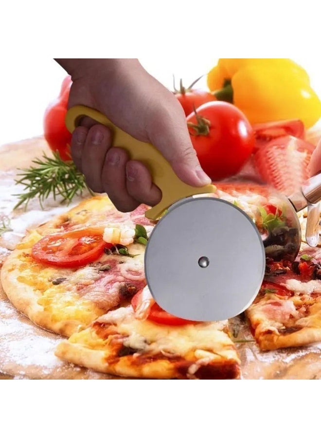 قطاعه بيتزا يدوية ملونة – تصميم عملي لقطع البيتزا بسهولة وسرعة – أداة أساسية لكل مطبخ Z - Image 4