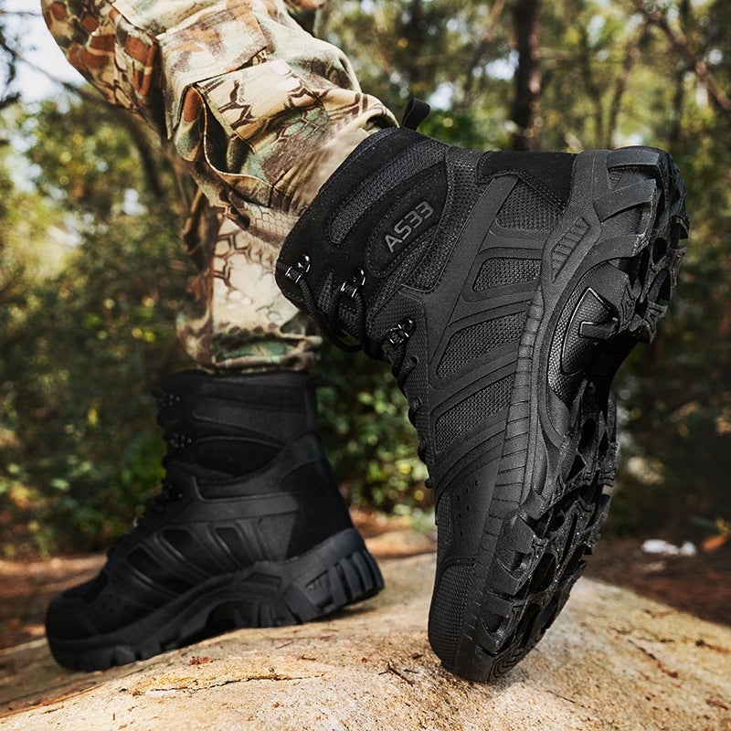 Large Size Military Boots Men'S Shoes Outdoor High-Top Desert Tactical Hiking Hiking Shoes Military Boots Men - Image 4