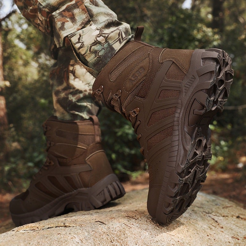 Large Size Military Boots Men'S Shoes Outdoor High-Top Desert Tactical Hiking Hiking Shoes Military Boots Men - Image 5