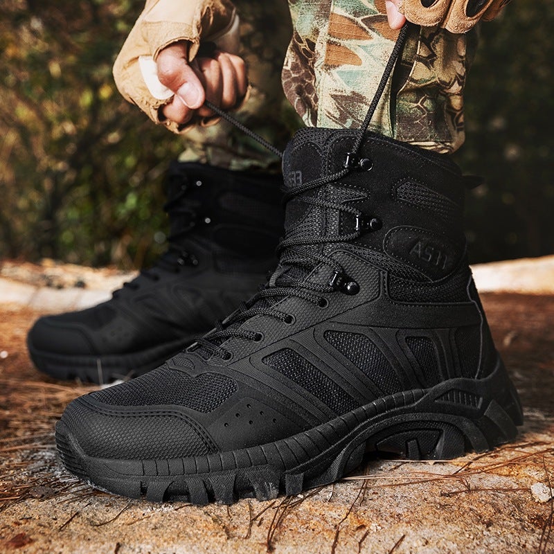 Large Size Military Boots Men'S Shoes Outdoor High-Top Desert Tactical Hiking Hiking Shoes Military Boots Men - Image 3
