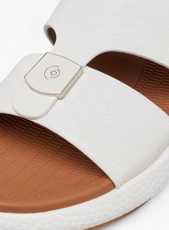 Le Confort Men Textured Slip-On Comfort Sandals  - Image 4