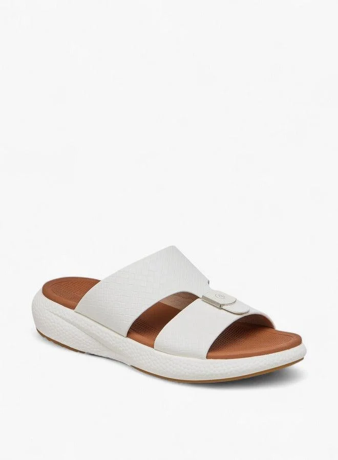 Men Textured Slip-On Comfort Sandals