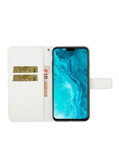 زبون جراب لهاتف Huawei Honor 9X Lite بتصميم عرقي منقوش، جراب جلدي قابل للطي أفقيًا مع حامل وفتحات للبطاقات ومحفظة وحبل تعليق  - Image 5
