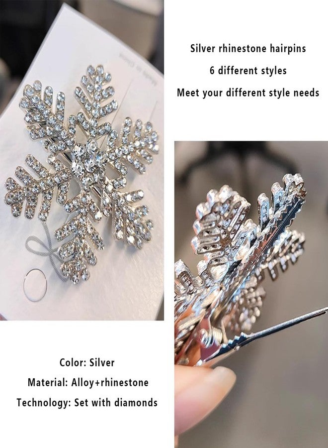 Snmzlc 6 Pcs Small Hair Clips for Women,Cute Butterfly Star Bangs Hair Clips,Metal Stylish Rhinestone Clips Hair Accessories for Women & Girls,Y2K StyleUS321 - Image 3