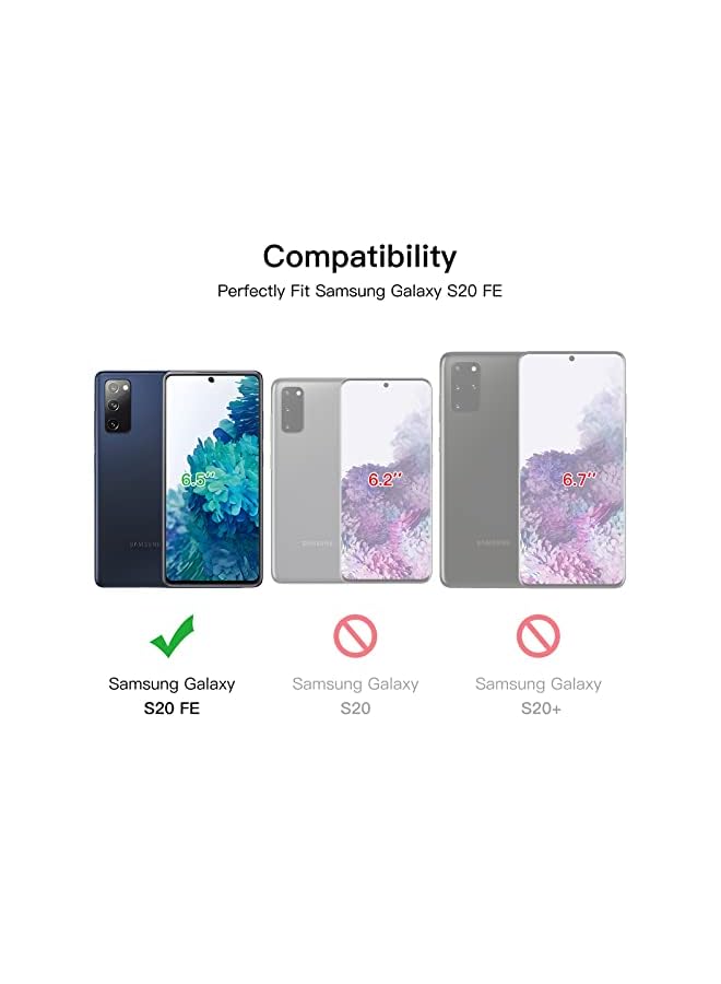 Jetech Screen Protector For Samsung Galaxy S20 Fe 6.5-Inch With Camera Lens Protector, Tempered Glass Film, Fingerprint Id Compatible, Hd Clear, 2-Pack Each - Image 4