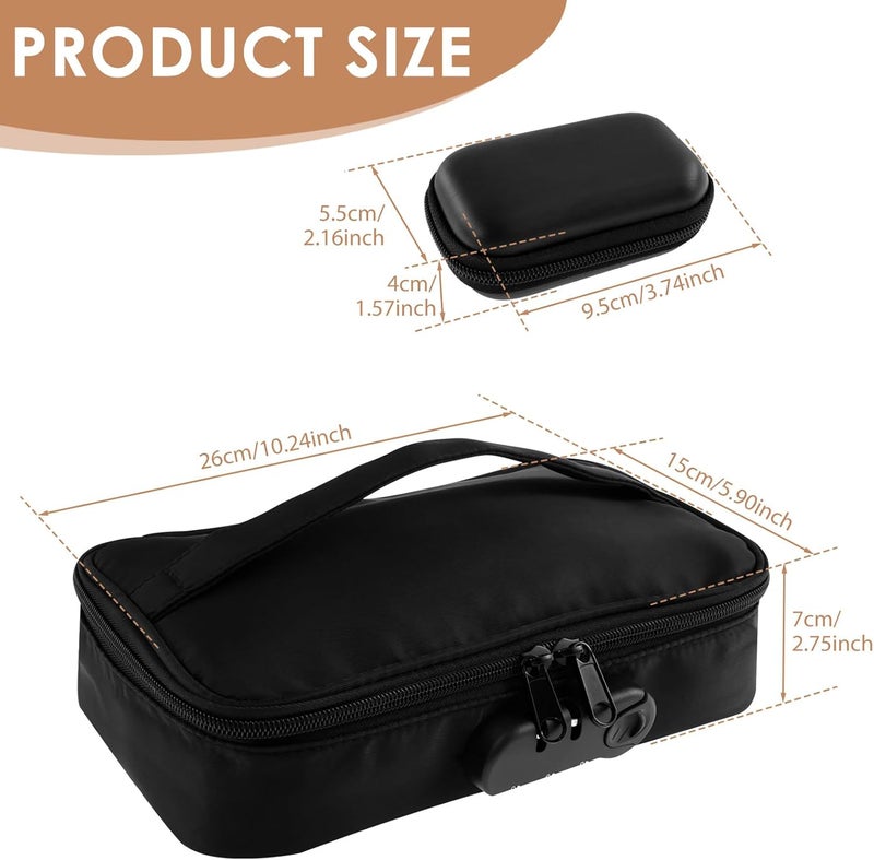 windforgecraft Toy Storage Bag with Code Lock Travel Storage Case Multi-Functional File Storage Box On the Go Toy Storage Organizer Lockable Document Bag Activity Bags for Kids Suitable for Remote Controls Jewelry - Image 2