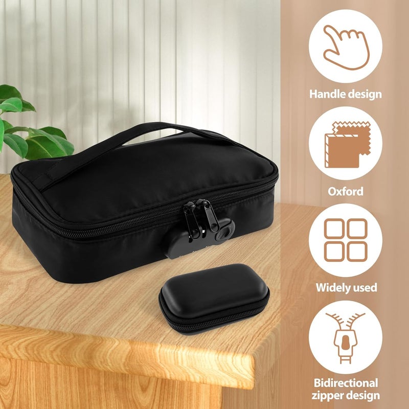 windforgecraft Toy Storage Bag with Code Lock Travel Storage Case Multi-Functional File Storage Box On the Go Toy Storage Organizer Lockable Document Bag Activity Bags for Kids Suitable for Remote Controls Jewelry - Image 3