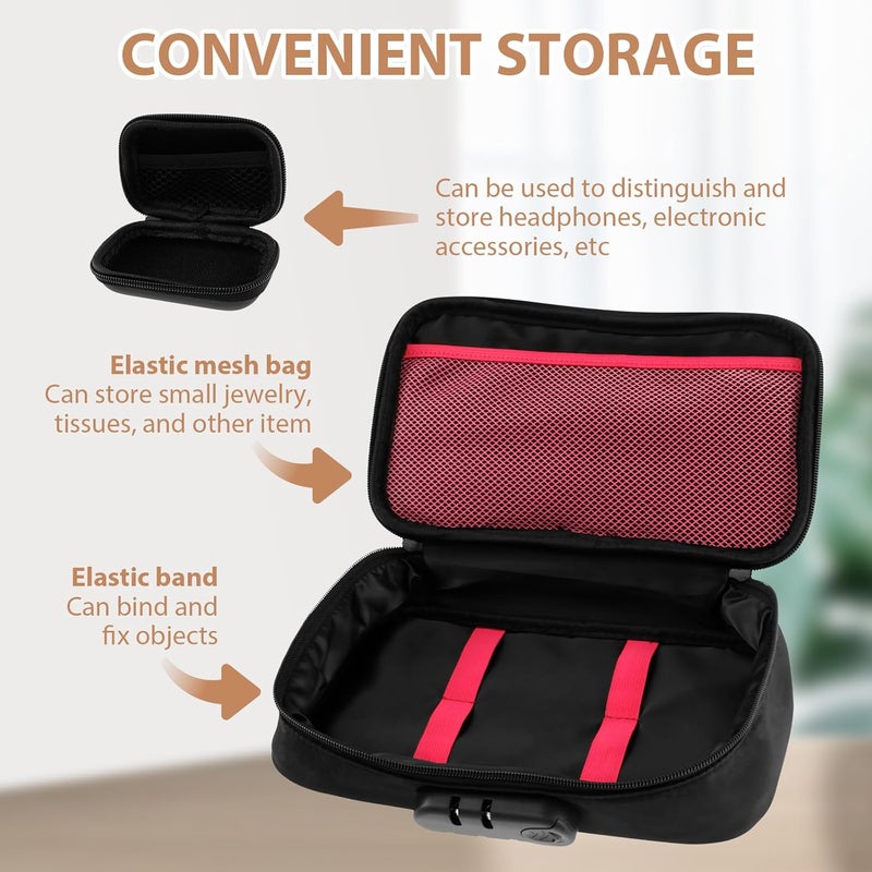 windforgecraft Toy Storage Bag with Code Lock Travel Storage Case Multi-Functional File Storage Box On the Go Toy Storage Organizer Lockable Document Bag Activity Bags for Kids Suitable for Remote Controls Jewelry - Image 4