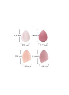 Sinen SINEN 4 Pcs Dry and Wet Use Makeup Sponge Set Blender Beauty Foundation Blending Sponge for Liquid, Cream, and Powder with Egg Sponge Blending Holder Box  - Image 2