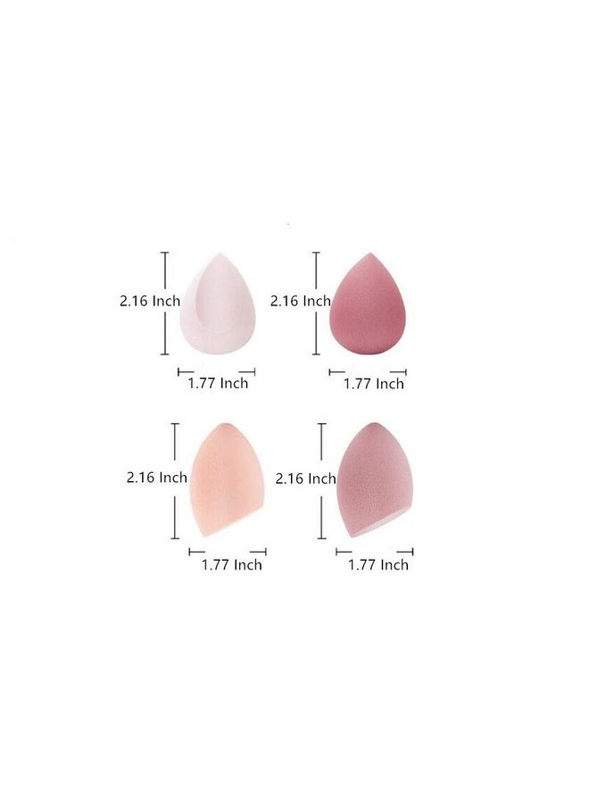Sinen - SINEN 4 Pcs Dry and Wet Use Makeup Sponge Set Blender Beauty Foundation Blending Sponge for Liquid, Cream, and Powder with Egg Sponge Blending Holder Box - Image 1