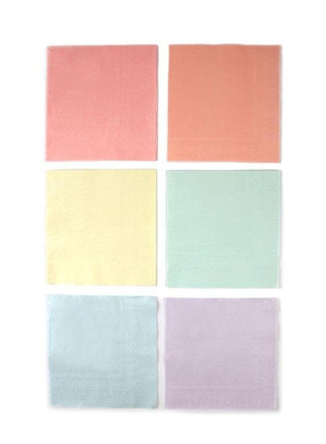 Talking Tables 16 x 13" Pastel Disposable Napkins, Pastel Paper Napkins for Birthday, Baby Shower, Tea Party, Bachelorette, Assorted Colors - Image 3