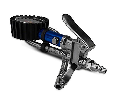 ARB مراقب ضغط الإطارات ARB ARB605A ومضخة ومفرغ مع مقياس تناظري وخرطوم مرن باللون الأزرق - Image 5