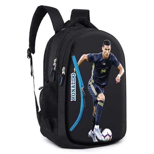 Ronaldo School Bag 18 Inch Cristiano Printed Travel Daytrip Office College Unisex Casual Backpack Multi-Purpose Bag - Image 2
