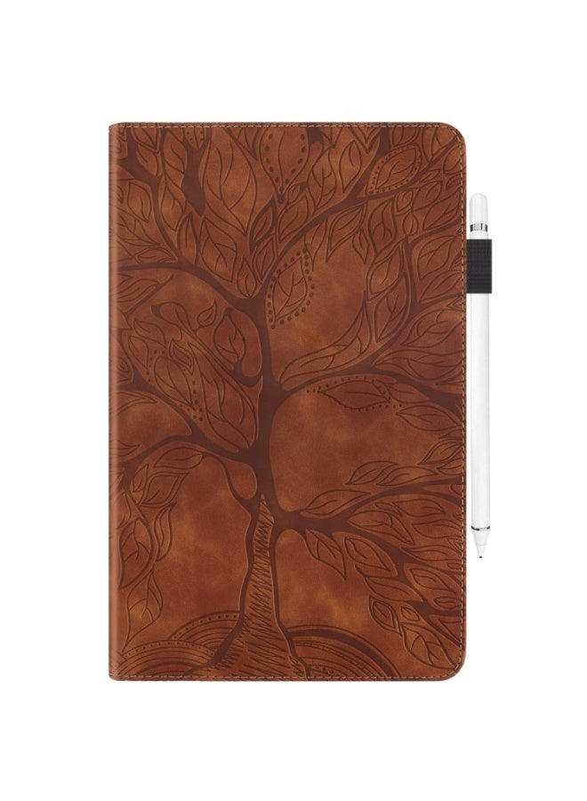 عام غطاء لوحي متوافق مع هونور باد X7 8.7 بوصة 2025: غطاء محفظة من جلد PU مع نقش شجرة الحياة، واقٍ من الصدمات مع حامل وفتحة بطاقة. - Image 5