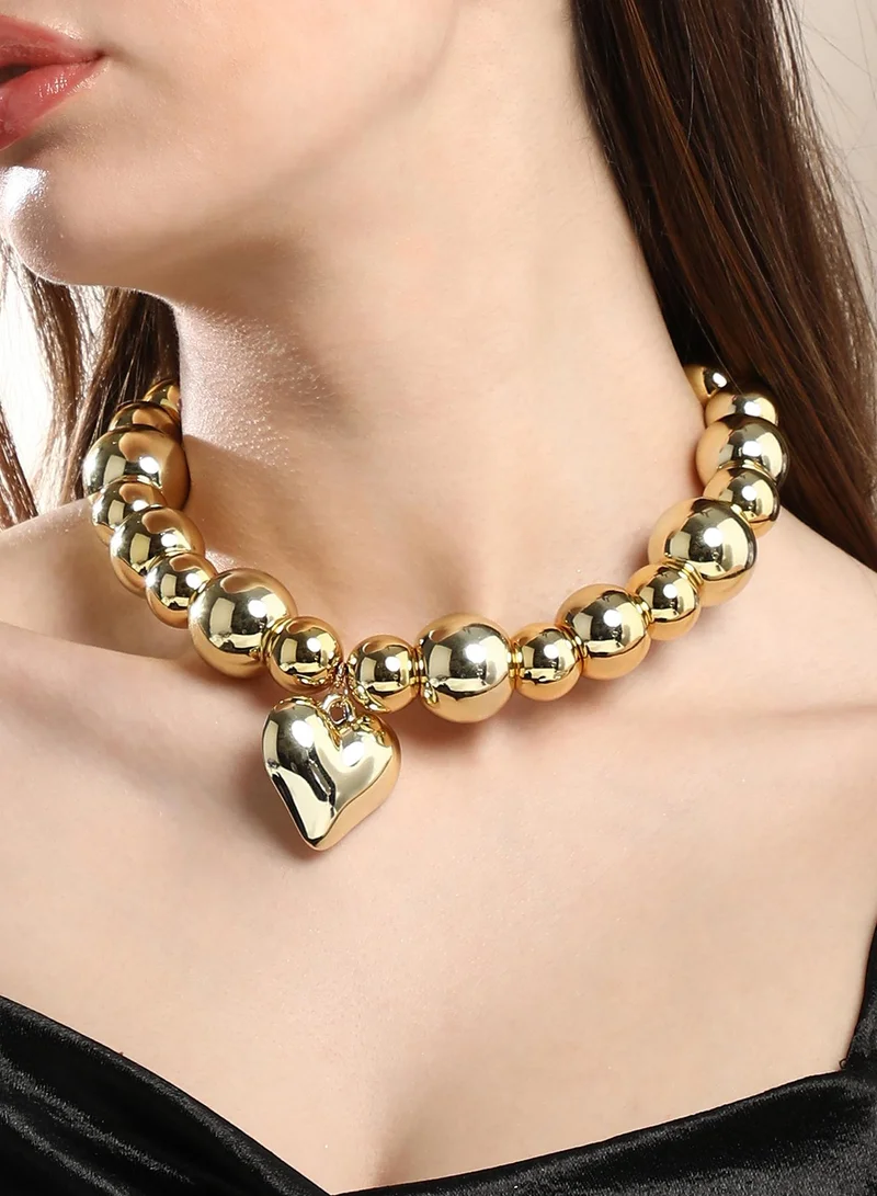 سوهي Women's The Puffer-Cuoer Collar Necklace
