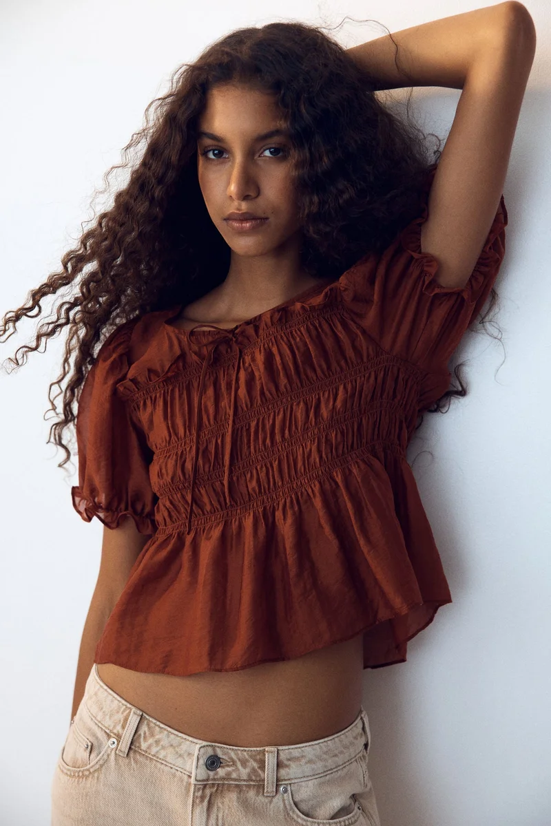 H&M Smocked blouse