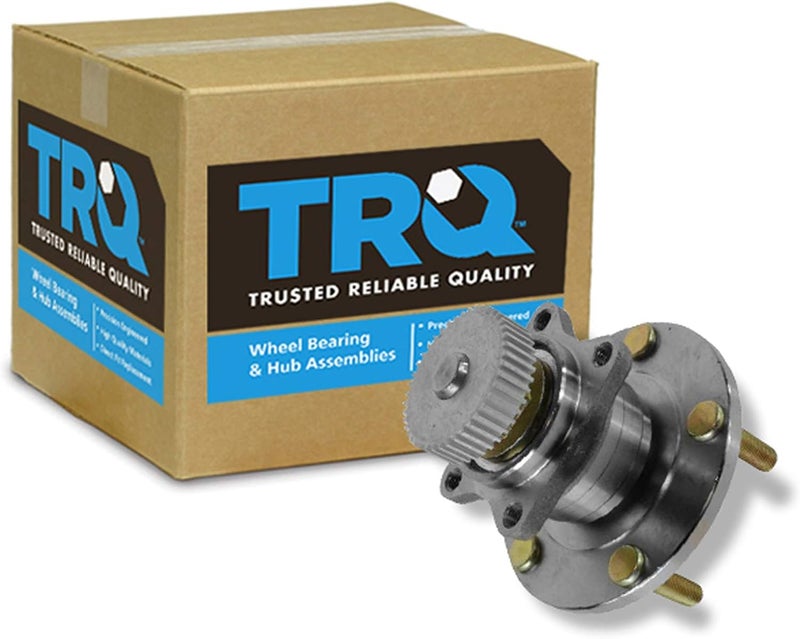 TRQ Rear Wheel Bearing & Hub Assembly with ABS Sensor Compatible with 1995-2005 Chrysler Sebring 1995-2000 Dodge Avenger 2001-2005 Stratus 1995-1998 Eagle Talon 1995-2004 Mitsubishi Eclipse 1996-2003 - Image 1