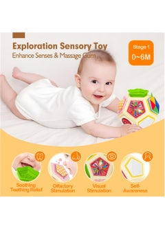 KASTWAVE Busy Ball Sensory Toys, Baby Sensory Busy Board Travel Learning Toy for Toddlers, Montessori Educational Activity Cube, Baby Montessori Toys for Toddlers 1-3 Baby Toys Birthday Boys Girls Gift  - Image 5