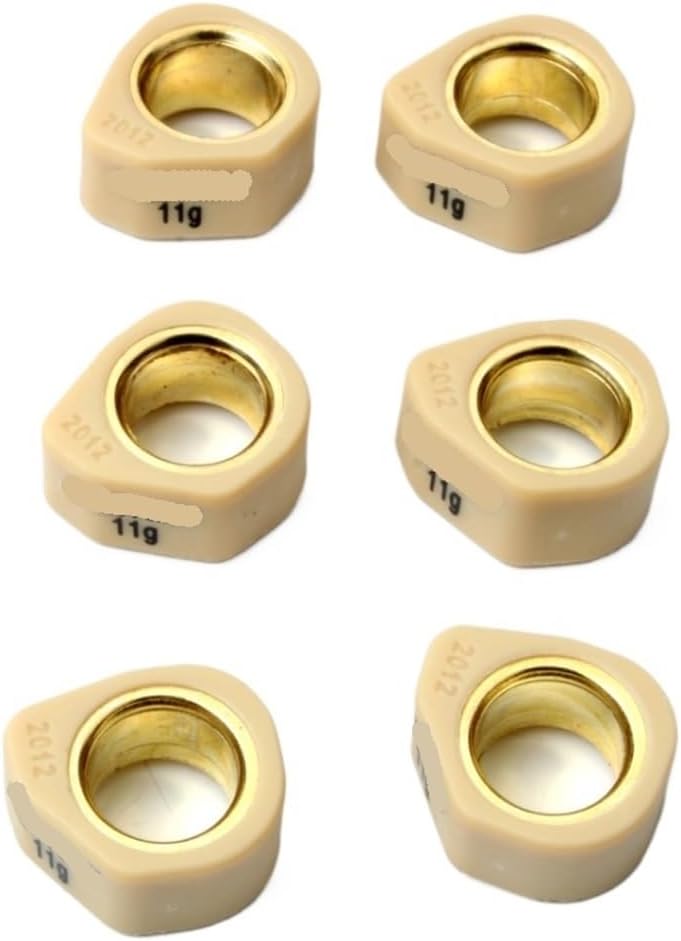 Motorcycle 6pc Roller Set/Variator Weights 20x12mm 9g 11g 13g 16g Fit For Teo S 125cc 150cc 4T(20x12mm 11g) - Image 1