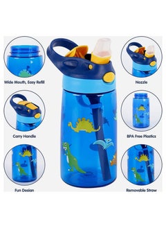 ORiTi Kids Water Bottle Leakproof free Plastic Water Bottle for Kids with Straw Spill Drinking Bottle for School, Travel Picnic Reusable Baby Water Bottle, Toddler Cup Indoor Outdoor Child  - Image 3