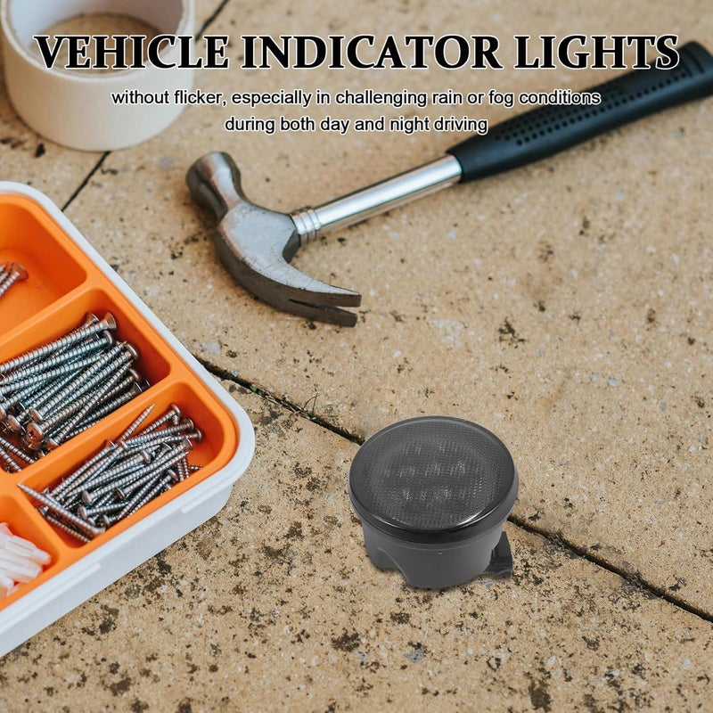 Turn Signal Light Compatible for Jeep - Automotive Side Amber LED Front Grill Indicator Parking Light, Weatherproof & - Image 5