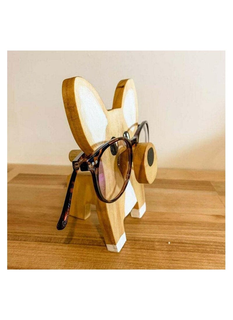 SYOSI - SYOSI Wooden Glasses Holder Stand, Creative Cute Eyeglass Holder Display Stand, Funny Pet Glasses Display Stand, Desk Accessory, Home Office Decor, Birthday Gift - Image 1