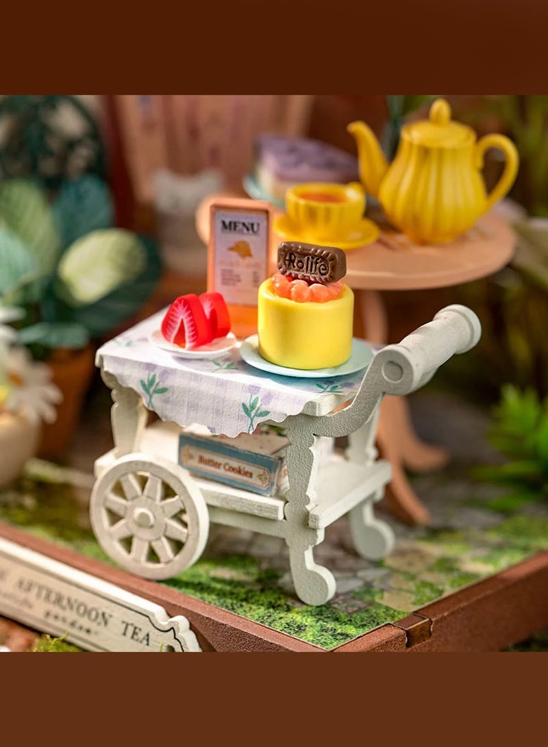 Rolife Fancy Tea Yard DIY Miniature House DIY Hobby Craftsman Gift DIY Crafts Birthday Gifts Home Decor For Girls and Boys Teens Adults  - Image 2