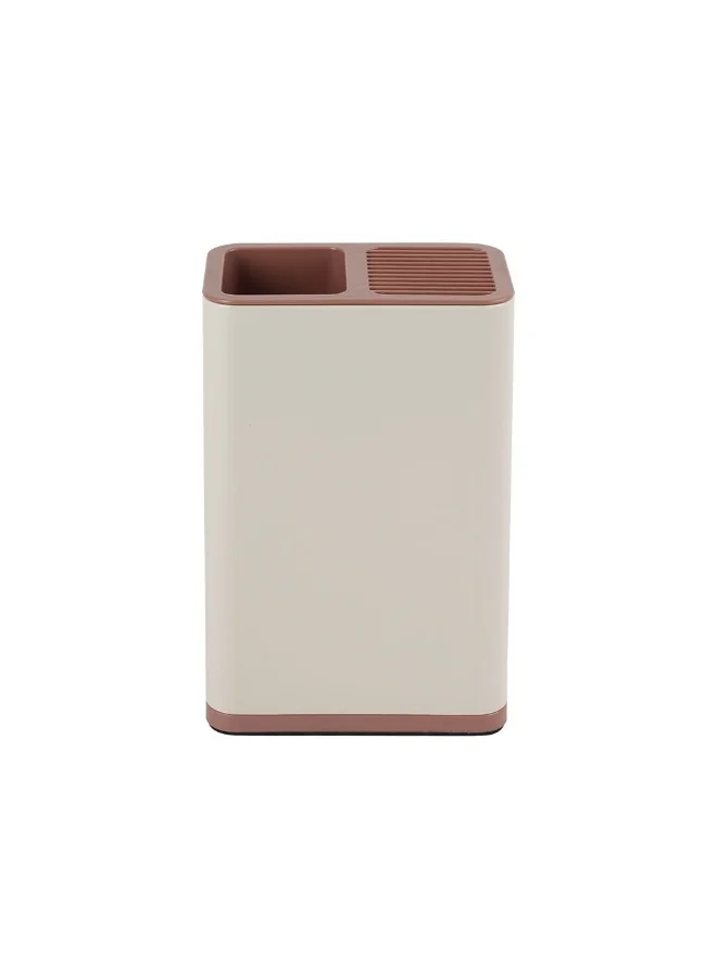 DANUBE HOME Danube Home Mocha Knife & Cutlery Holder 16 X 10 X 24 Cm | Abs Cutleries Stand | Durable Kitchen Utensils Accessories For Home Dining Kitchen - Multi Color