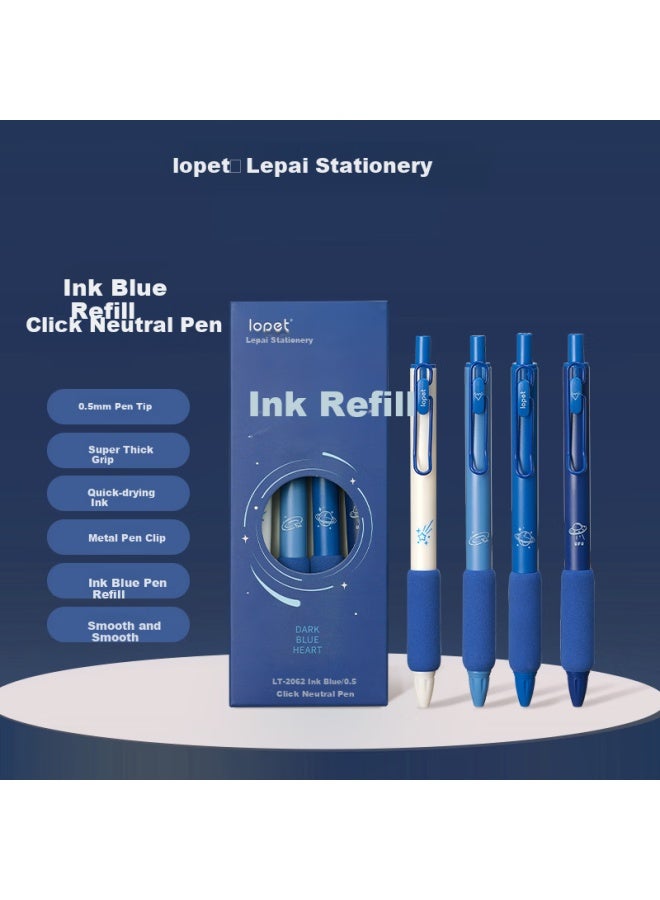 Lopet Blue And Black Neutral Pen Ink Blue Medical Prescription Pen Ink Nurse Click Signature Pen Student Medical Blue Black Pen Core Doctor'S Water Pen Special Press Lt-2062 - Image 1