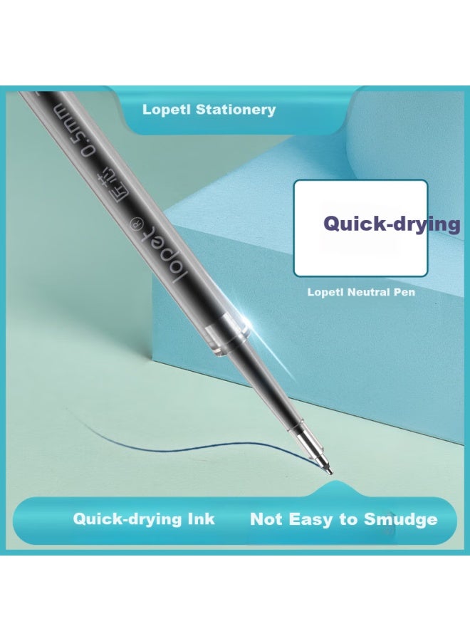 Lopet Blue And Black Neutral Pen Ink Blue Medical Prescription Pen Ink Nurse Click Signature Pen Student Medical Blue Black Pen Core Doctor'S Water Pen Special Press Lt-2062 - Image 2