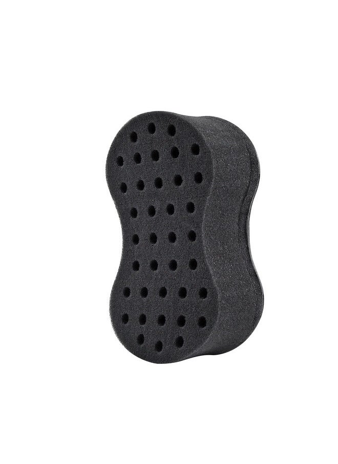 NuDred Hair Sponge For Black Menwomen Hair Twisting Spongetwist And Curl Sponge Brush Barber Curling Care Tool Brushes For Afro Curly Styling Dreads Curls & Coils Small Holes (Silver)  - Image 4