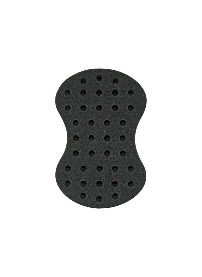 NuDred Hair Sponge For Black Menwomen Hair Twisting Spongetwist And Curl Sponge Brush Barber Curling Care Tool Brushes For Afro Curly Styling Dreads Curls & Coils Small Holes (Silver)  - Image 5