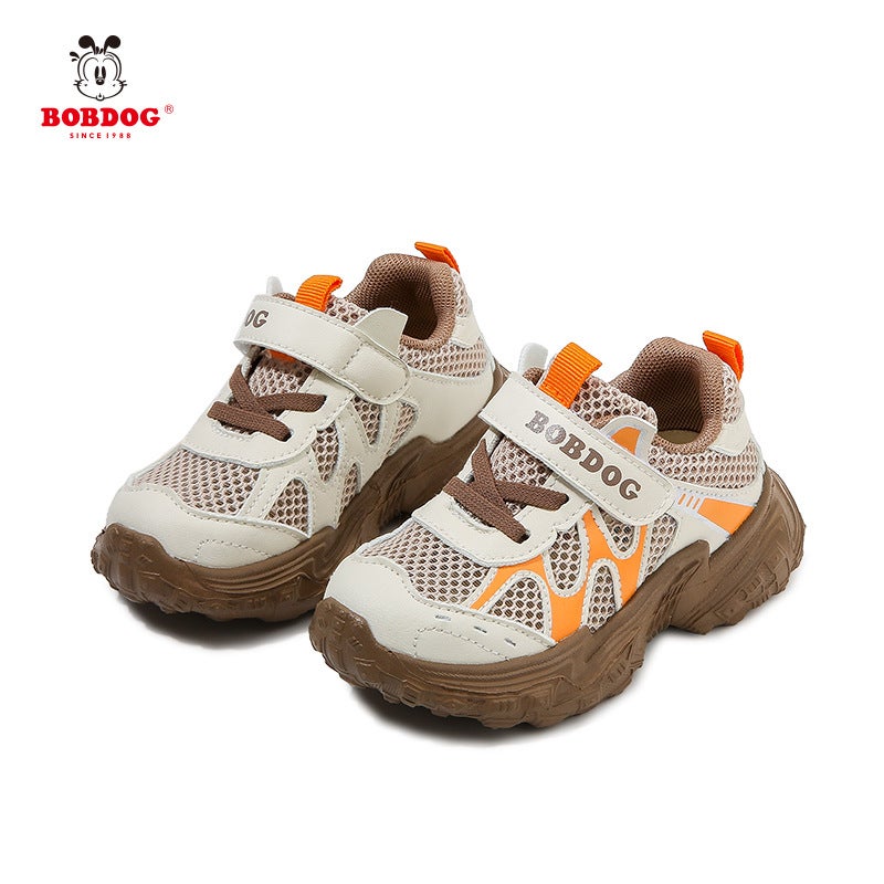 Babu Dou Boys' Sandals Summer Style Children'S Single Mesh Breathable Toddler Shoes Girls' Soft Sole Functional Mesh Shoes - Image 1