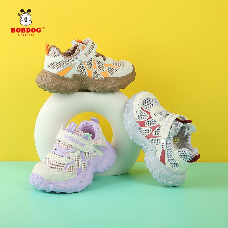 Babu Dou Boys' Sandals Summer Style Children'S Single Mesh Breathable Toddler Shoes Girls' Soft Sole Functional Mesh Shoes - Image 2