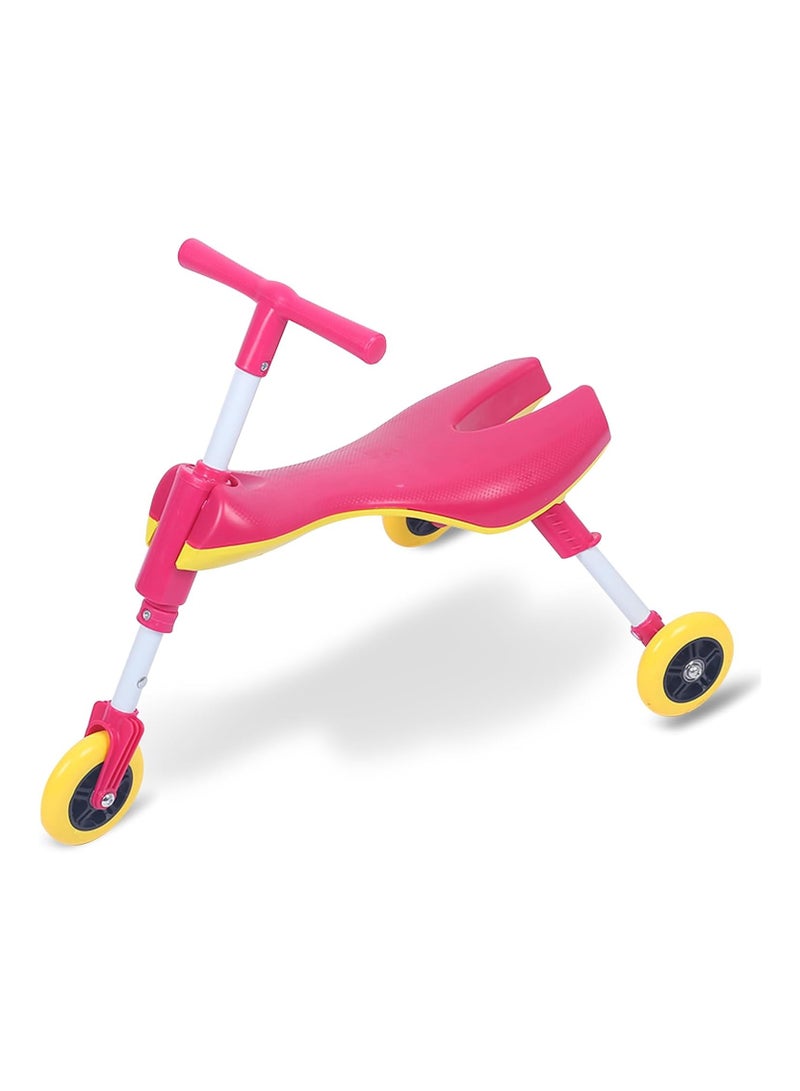 ريزوس دراجة REZZOSS الجديدة المحمولة ثلاثية العجلات، سهلة الحمل، دراجة انزلاقية للمبتدئين من عمر 1-2-3 سنوات، خفيفة الوزن للأولاد والبنات، لعبة داخلية وخارجية - Image 1