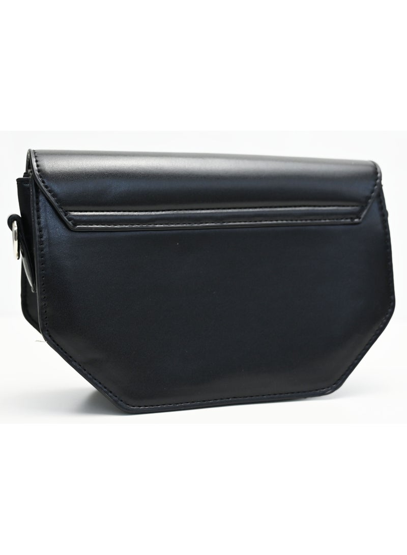 Black Shoulder Bag For Women, Waterproof Crossbody Bag, Cross Bag For Women, Handbag For Women Shoulder Crossbody Pu Leather Handle - Image 2